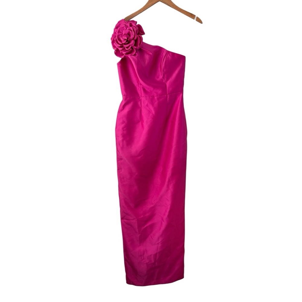 Alfred Sung One Shoulder Long Dress Gala Party Wedding Size 2 - Picture 4 of 9